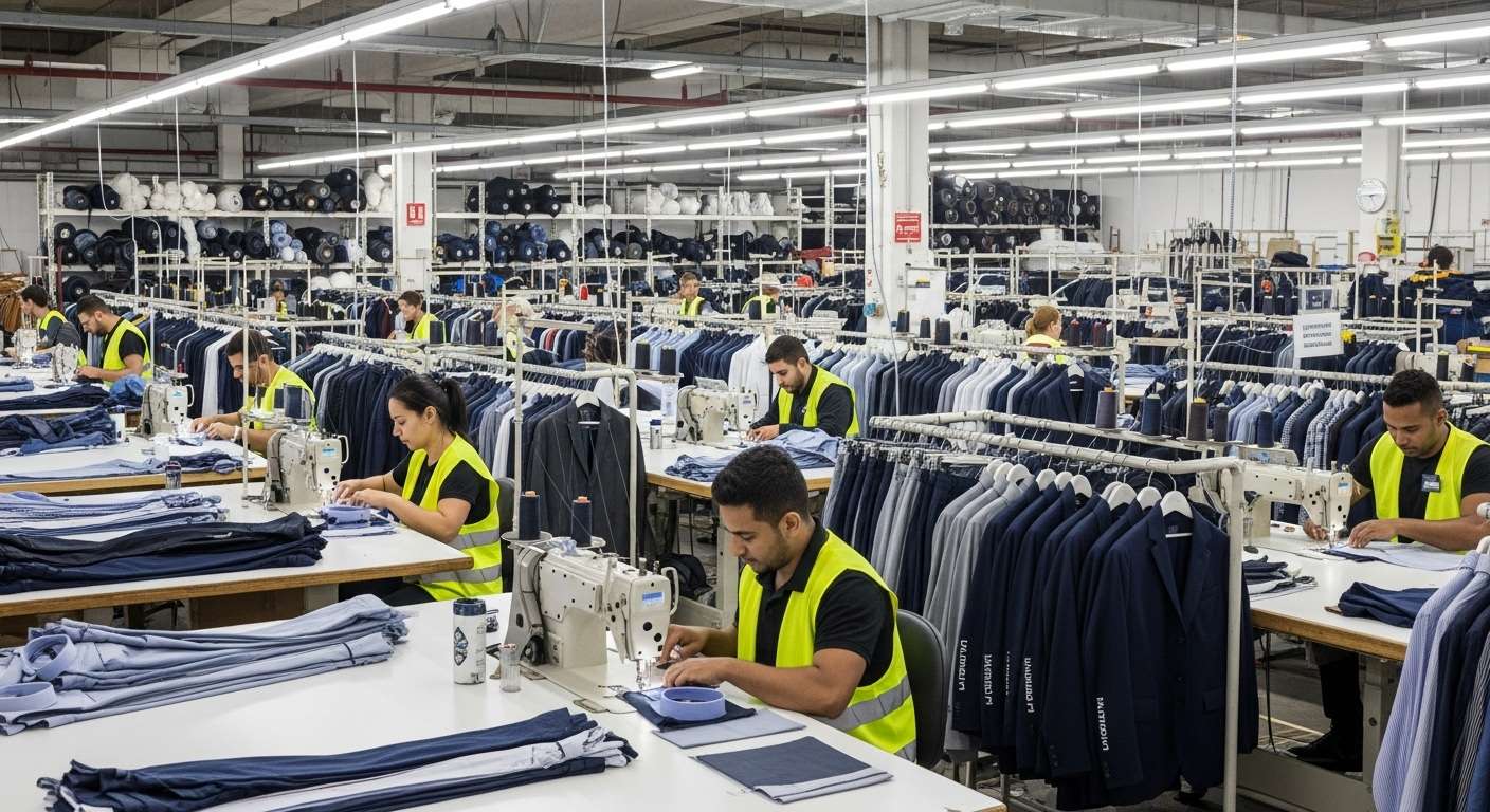 Швейная фабрика производства одежды под брендом для мужчин