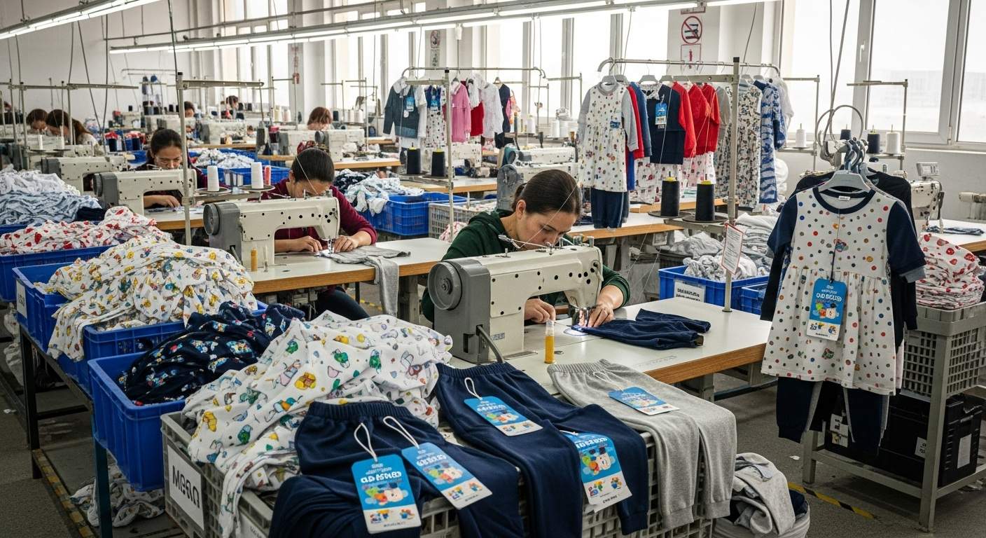 Производство одежды под брендом для детей