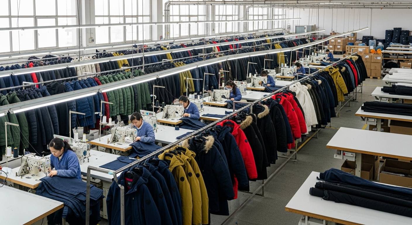 Швейная фабрика промышленного производства верхней одежды