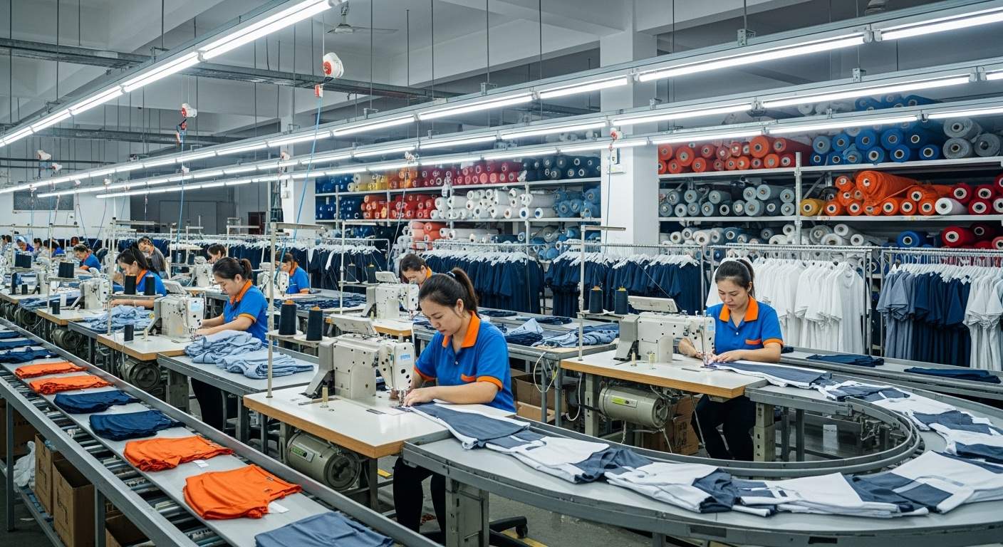 Швейная фабрика промышленного производства одежды с брендированием