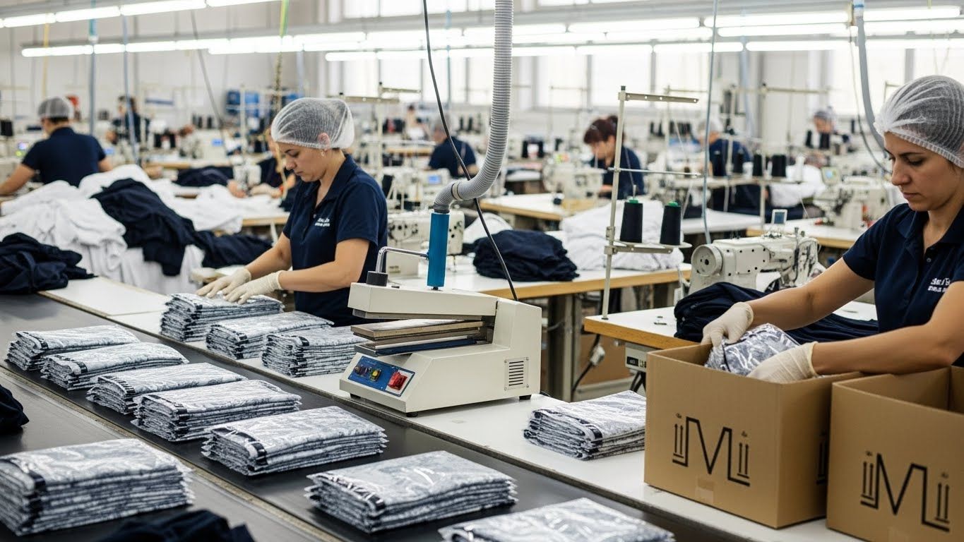 Полный цикл производства с упаковкой Швейное производство с упаковкой продукции